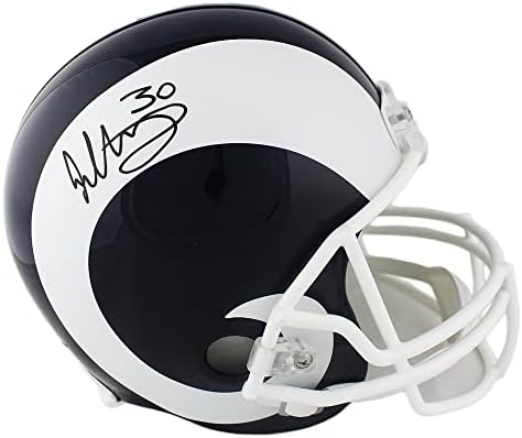 Тод Gurley подписа договор с Лос Анджелис Рэмс За Текущата пълен размер каска NFL - Каски NFL с автограф