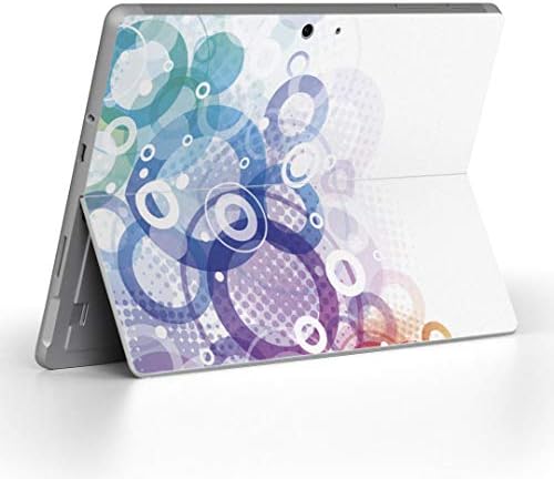 стикер igsticker за Microsoft Surface Go/Go 2, Ультратонкая Защитен Стикер за тялото, Скинове 000942, Цветни Кръгли
