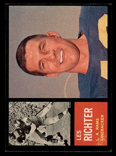 1962 Топпс # 86 Гора Рихтер в Лос Анджелис Рэмс (Футболна карта) БИВШ Рэмс Калифорния