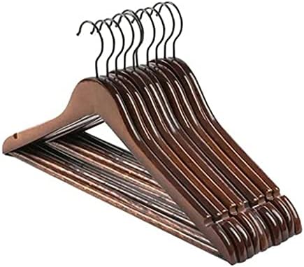 EYHLKM Дървени Закачалки за дрехи, Дървени риза, Рокля, Закачалки за панталони, устойчива на плъзгане 360 Въртящата