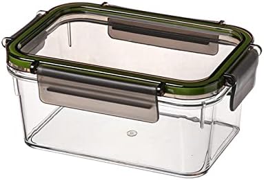 JJZHY Преносима кутия за свеж bento box е кутия за съхранение на плодове и зеленчуци, кухненски храна прозрачна кутия за съхранение в хладилник запечатани банка 3500 мл