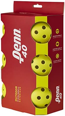 Улични топки за пиклбола Penn 40 - По-мека на допир за почивка и клубни игри са Одобрени от USAPA