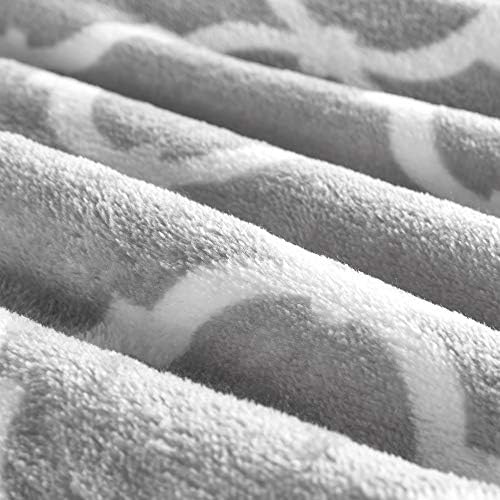 Madison Park Ogee Лесно Пледовое одеяло Премиум-клас с Микролегким дизайн, Оверсайз, Ултра Мек, За Уютна Дневна,