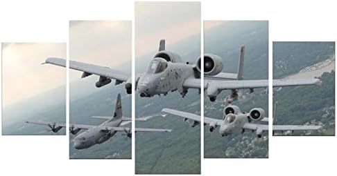 Sturmovik Реактивен изтребител Снимки плакат на Стенно Изкуство на Военен самолет A-10 Thunderbolt II (Шуменско) Стенен