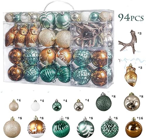 Декорация от коледни топки за Коледната елха - Нечупливи Топки за украса на Коледната елха с линия за захващане за