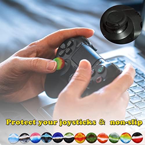 36 бр. Дръжка джойстик за контролер Ps5 Ps4, Силиконови облицовки за палец, Капачка на аналогов джойстик за Playstation 5, контролер за Playstation 4, контролер за Xbox 360, Xbox One (36 бр. Ра?