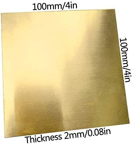 NIANXINN Медни Листа фолио с Дебелина Латунного лист 2 мм, за Металлообрабатывающего Занаяти САМ, на Различните характеристики