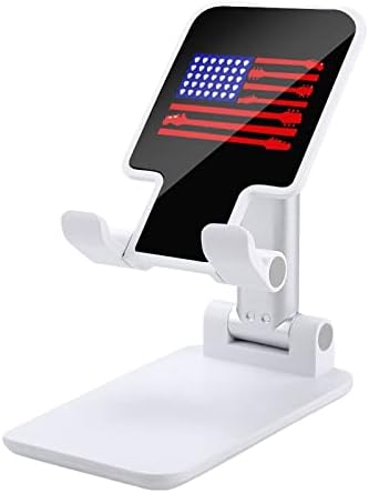 Китара Американски Флаг Поставка За Мобилен Телефон Сгъваем Калъф Телефон Портативна Поставка За Смартфон Аксесоари За Телефони