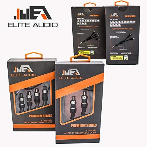 Elite Audio EA-PRMY2M Премиум серия от мед OFC Свързващ стереокабель RCA с Y-образно жак (аудио кабел-сплитер
