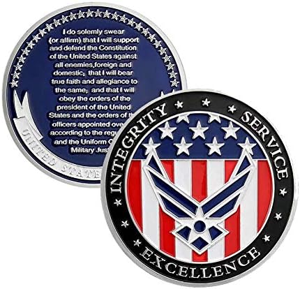 Военновъздушни сили на САЩ за подаръци пилот Вызовная монета Клетва за призоваване, Възпоменателна монета