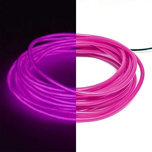 1 Опаковка от 10 м./32,8 ft Лилаво неон led лампа Glow EL Wire-Дебелина 5 мм - САМО EL Wire - Венец от неонови тел diy,