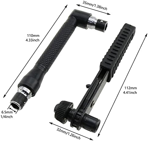 E-изключителен Мини-Набор от гаечных ключове с механизма на палеца, 1 комплект, Черен, с двойно задвижване под прав ъгъл