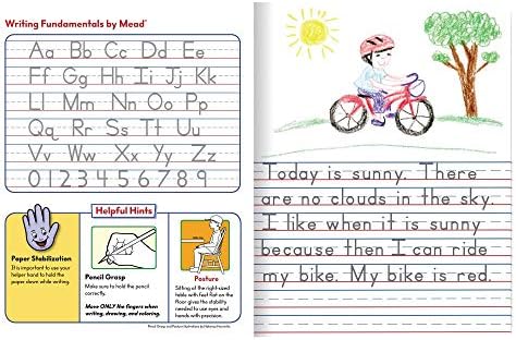 Таблет за творчески разкази в началното училище Mead, класове K-2, работна тетрадка за 2-ри клас на детската градина (09554)