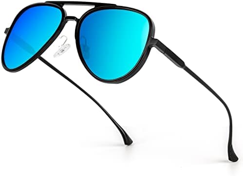 Поляризирани Слънчеви очила-авиатори BIRCEN за Мъже и Жени с защита от uv Класически нюанси в ретро рамки AL-Mg и пружинным