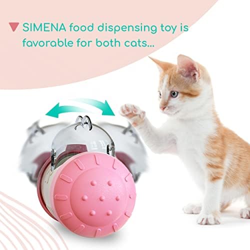 Simena Slow Устройство за котки и малки Кучета, Играчка-Опаковка Лакомство за предотвратяване на наднорменото тегло,