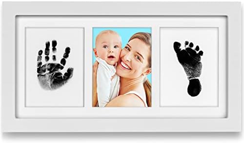Комплект рамки за снимки с отпечатъци от ръцете и краката на новороденото, комплект рамки за детски касети подложки,