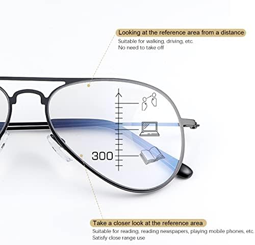 MIRYEA Фотохромичните Прогресивно Многофокусные Очила За Четене Анти UV Слънчеви Ридеры Блокер Синя Светлина