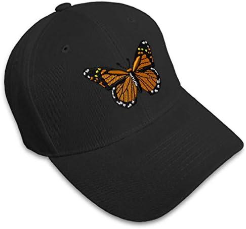 Бейзболна шапка на Пеперуда Монарх Бродерия Животни Насекоми Шапки за Мъже и Жени