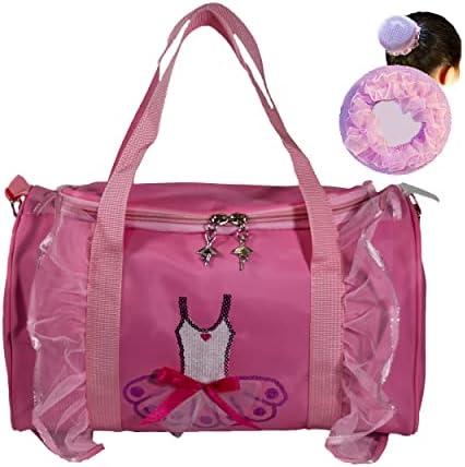 Балетна танцова чанта за малки момичета, розова чанта за танцьори, танцови чанта за деца, гимнастическая