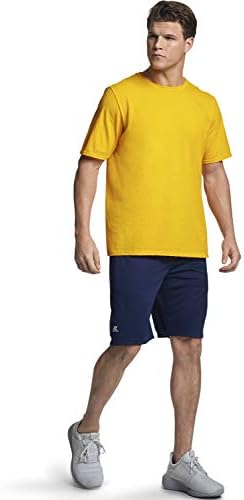 Мъжки тениски от Памучна смес Russell Athletic Dri-Power с къс ръкав, Абсорбиращи влагата, Предпазват от миризмата,
