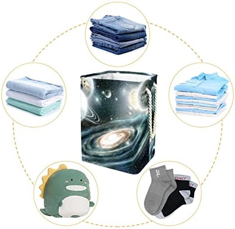 Кошница за дрехи Dream Space Planet Galaxy Сгъваема Кошница за Дрехи на Търговската Кофа за Пране на Организация