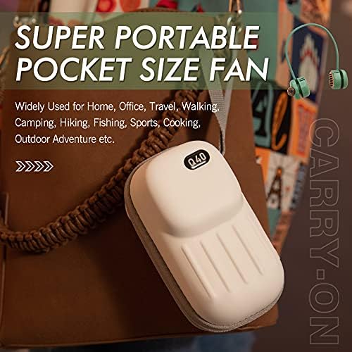 Личен маточната фен Beauty Nymph Акумулаторна батерия за Преносим Дизайн слушалки Носене на шийката на вентилатор с 4 Скорости на свободното въртене на 360 ° Е идеална за ?
