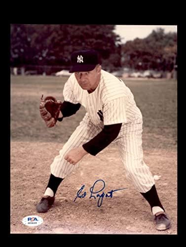 Ед Лопати PSA ДНК Подписа Снимка с Автограф 8x10 Янкис - Снимки на MLB с автограф