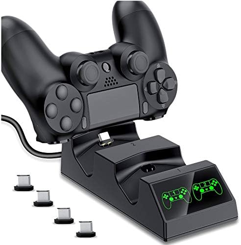 Зарядно устройство за контролер DinoFire PS4, зарядно устройство, PS4 за контролер DualShock Бърза USB зарядно устройство