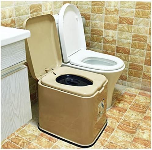 Преносим тоалетна за къмпинг QFFL, Нескользящий тоалетна, Произведено тоалетна, Подходящ за партита в стил Вагон (Размер:
