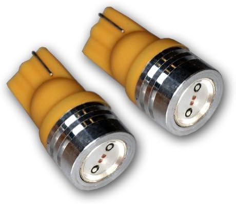 Клиновидна led лампи Tuningpros LEDX2-T10-YHP1 T10, жълт светодиод с Висока мощност, комплект от 4 теми