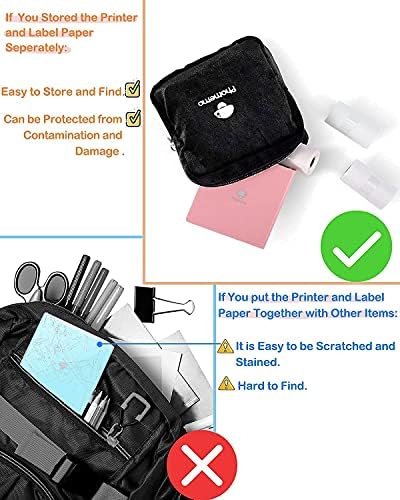 Комплект за джобен принтер Phomemo M02, чанта за носене