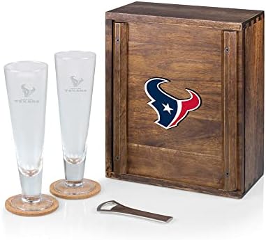 TIME PICNIC NFL Унисекс Комплект Крафтового бира NFL Pilsner за възрастни с 2 Пивными Бокалами, Подарък за Любителите на бира