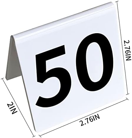 Таблични Номера 1-50 Шатри Стил Акрилни Таблицата Стаи Картички, Надписи За Сватбения Прием Ресторанти Кафенета