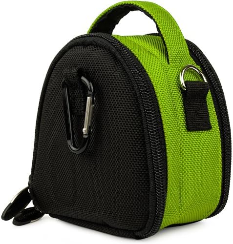 Зелена Чанта за фотоапарат ограничена серия, калъф за носене с Допълнително отделение за аксесоари на компактни фотоапарати