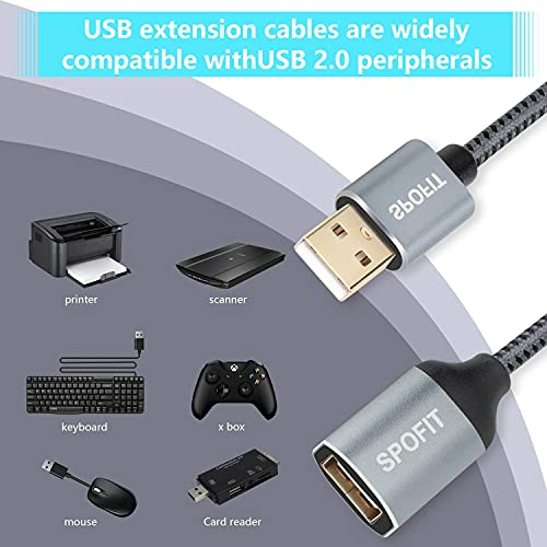 USB удължителен кабел 10 МЕТРА USB 2.0 мъж към жена USB удължителен кабел за пренос на данни, Съвместим с принтер, уеб камера,