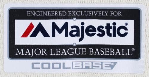Кардиналите Нолан Аренадо Подписаха Кремовую Фланелка Majestic Cool Base JSA - Тениски MLB С Автограф