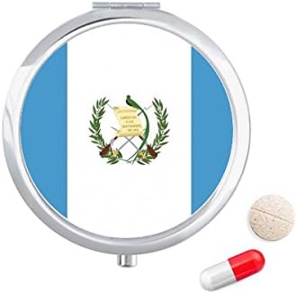 Национален Флаг На Гватемала Е Държава В Северна Америка Калъф За Хапчета В Джоба Кутия За Съхранение На Лекарства