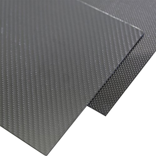SHINA 1pc 3x200x300mm 3K карбон Плоча Панел на Лист с Дебелина 3 мм Грапава Повърхност