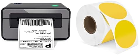 Принтер за етикети за доставка Сив, Термотрансферен Печат POLONO 4x6 за доставка на Пакети, Търговска Производител