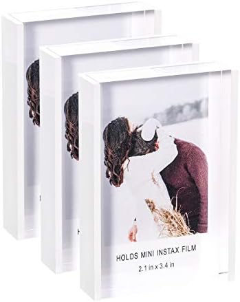 Instax Mini Frames 2x3 Masqudo Polaroid Фоторамка Прозрачни Красиви Рамки за картини за Десктоп на компютър, Отделно