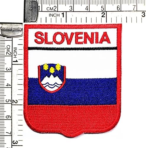 Kleenplus 2,6X2,3 инча. Ленти с флага Словения, направени със собствените си ръце, яке, тениска, дънки, шапка,