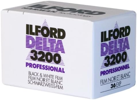 Ilford 1887710 DELTA 3200 Professional, Черно-бял филм за печат, 135 (35 mm), ISO 3200, 36 Експозиции