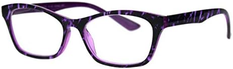 Дамски очила за четене PASTL с по-голям размер, модерен ридеры, правоъгълен пружинен шарнир