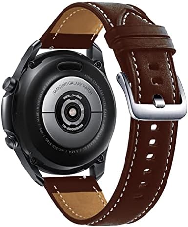 Wtukmo 22 20 мм Кожена Каишка За Samsung Galaxy Watch 3 41 45 мм 42 мм Гривна За Huawei Watch 3 GT2 46 мм Pro Сменяеми Въжета