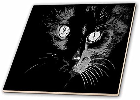 3D-Фигура въглища, с образа на черна котка - теракот (ct_351228_1)