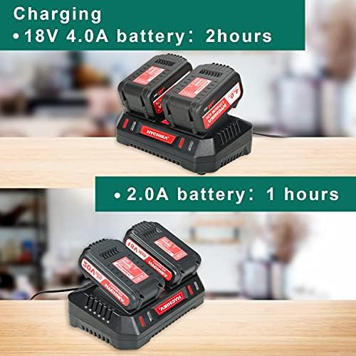 Смяна на зарядно устройство литиево-йонна батерии, Двойно Зарядно устройство, подходящо за батерии HYCHIKA