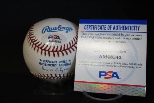 Франк Малзоне Подписа (3x G. G. 8x AS) Бейзболен автограф Auto PSA/DNA AM48543 - Бейзболни топки с автографи