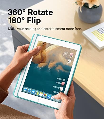 Калъф Earto за iPad 6-то поколение с клавиатура, Клавиатура за iPad 5-то поколение, iPad 2 Air, Air 1, Pro 9,7 инча, 7