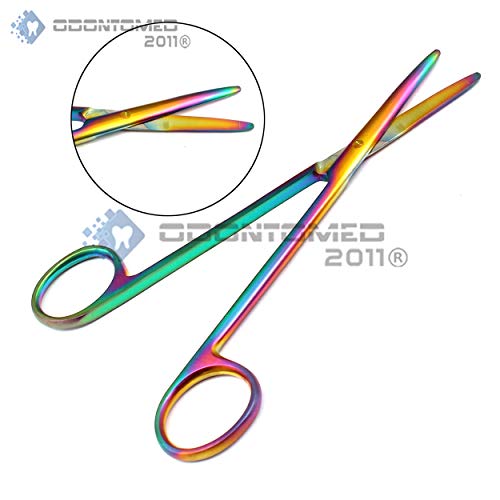 OdontoMed2011 Многоцветни ножици Рейнбоу цвят METZENBAUM 5,5от неръждаема Стомана, ODM