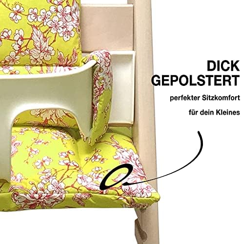 Възможност за избор от възглавници Blausberg с детски покритие за столче за хранене за хранене Трип Trapp от Stokke - Жълто-розов